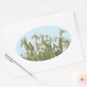 Sticker Ovale Perce-neige (Enveloppe)