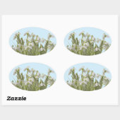 Sticker Ovale Perce-neige (Feuille)