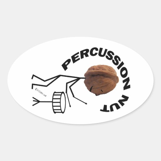 Sticker Ovale Percussion (Devant)