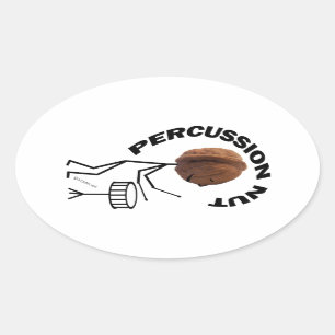 Sticker Ovale Percussion