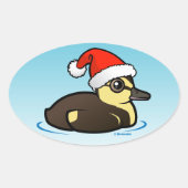 Sticker Ovale Père Noël Duckling (Devant)
