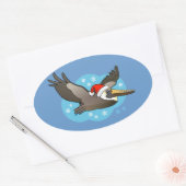 Sticker Ovale Père Noël Peli (Enveloppe)