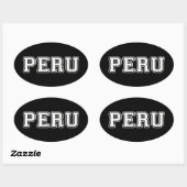 Sticker Ovale Pérou (Feuille)