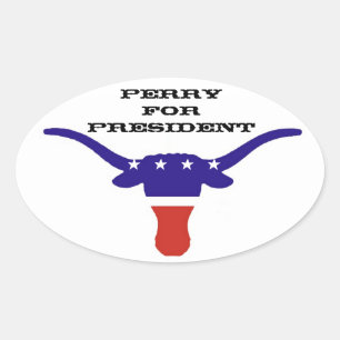 STICKER OVALE PERRY POUR LE PRÉSIDENT