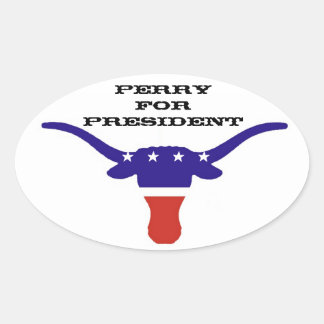 STICKER OVALE PERRY POUR LE PRÉSIDENT