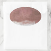 Sticker Ovale personnalisé de luxe rose et blanc (Sac)