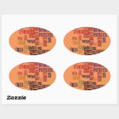 Sticker Ovale Personnaliser (Feuille)