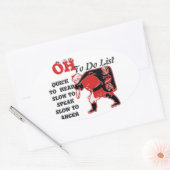 Sticker Ovale Personnaliser (Enveloppe)