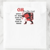 Sticker Ovale Personnaliser (Sac)