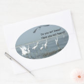 Sticker Ovale Personnaliser (Enveloppe)