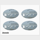 Sticker Ovale Personnaliser (Feuille)