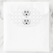 Sticker Ovale Personnaliser d'amusement de la prise de courant é (Sac)