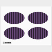 Sticker Ovale Personnaliser des rayures verticales violettes ! (Feuille)