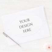Sticker Ovale Personnaliser ou Customiser (Enveloppe)