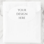 Sticker Ovale Personnaliser ou Customiser (Sac)