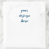 Sticker Ovale Personnaliser ou Customiser (Sac)