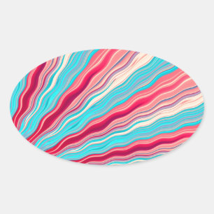 Sticker Ovale Perspective vague
