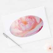 Sticker Ovale Pétale rose (Enveloppe)
