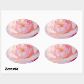 Sticker Ovale Pétale rose (Feuille)
