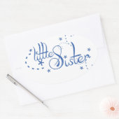 Sticker Ovale Petite soeur (Enveloppe)