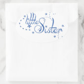 Sticker Ovale Petite soeur (Sac)