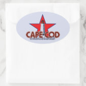 Sticker Ovale Phare de Cape Cod (Sac)