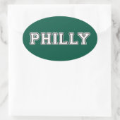 Sticker Ovale Philadelphie Pennsylvanie (Sac)
