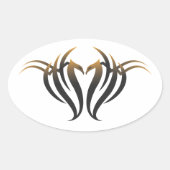 Sticker Ovale Phoenix (Devant)