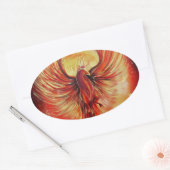 Sticker Ovale Phoenix (Enveloppe)