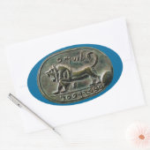 Sticker Ovale Phoque Megiddo (Enveloppe)