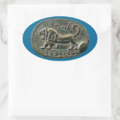 Sticker Ovale Phoque Megiddo (Sac)