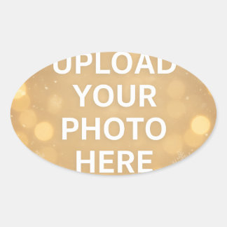 Sticker Ovale Photo personnalisé