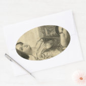 Sticker Ovale photo vintage (Enveloppe)