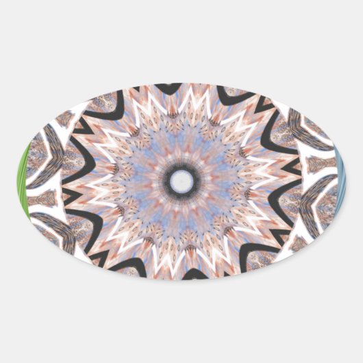 Sticker Ovale Photographie d'Art Whirer africain (Devant)