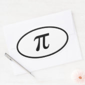 Sticker Ovale Pi (Enveloppe)