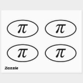 Sticker Ovale Pi (Feuille)