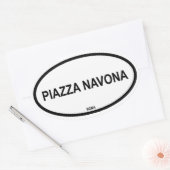 STICKER OVALE PIAZZA NAVONA (Enveloppe)