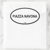 STICKER OVALE PIAZZA NAVONA (Sac)