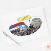 Sticker Ovale Piccadilly Circus - Pro photo (Enveloppe)