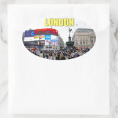 Sticker Ovale Piccadilly Circus - Pro photo (Sac)
