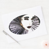 Sticker Ovale Pierrot (Enveloppe)