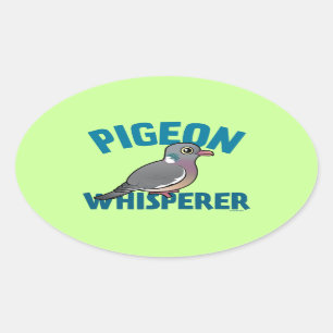Sticker Ovale Pigeon Whisperer