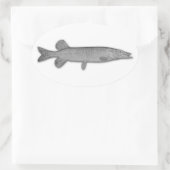 Sticker Ovale Pike du Nord (Sac)