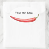 Sticker Ovale Piments rouges (Sac)