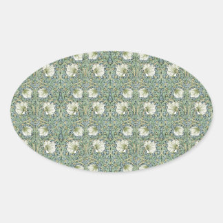 Sticker Ovale Pimpernel par William Morris