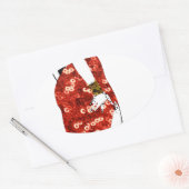 Sticker Ovale pin up (Enveloppe)