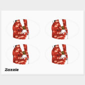 Sticker Ovale pin up (Feuille)