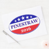 Sticker Ovale PINESTRAW 4 Élection du président 2016 (Enveloppe)
