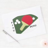 Sticker Ovale Ping Pong (Enveloppe)
