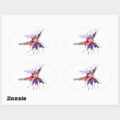 Sticker Ovale Pinkie Fae (Feuille)